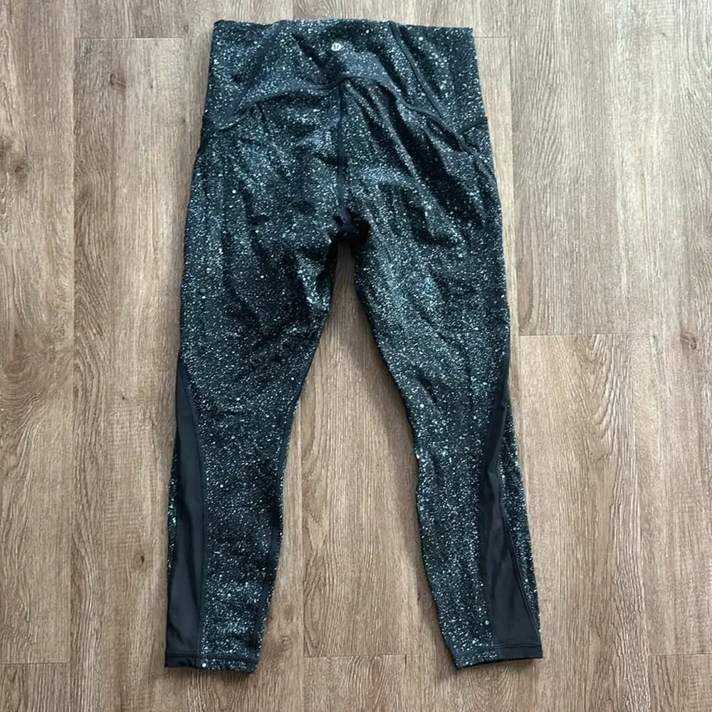 Lululemon Train Times‎ 7/8 Leggings Mineralize Multi/Black 10 Luxtreme High Rise
